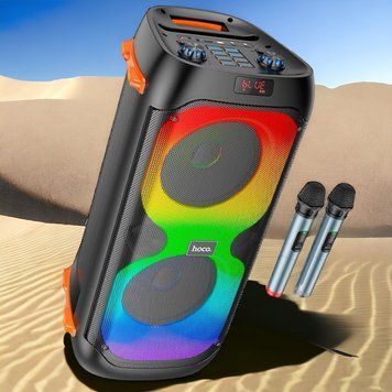 Колонка Bluetooth с караоке и микрофонами HOCO Manhattan BS53 1000-BS53 фото