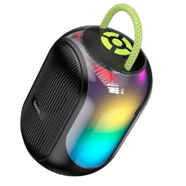 Акустика караоке колонка HOCO Cool RGB BT speaker with 2 microphones DS68 |BT6.0/TF, 5Wx2 11168-68 фото
