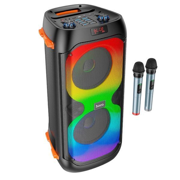 Колонка Bluetooth с караоке и микрофонами HOCO Manhattan BS53 1000-BS53 фото