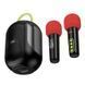 Акустика караоке колонка HOCO Cool RGB BT speaker with 2 microphones DS68 |BT6.0/TF, 5Wx2 11168-68 фото 4