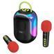 Акустика караоке колонка HOCO Cool RGB BT speaker with 2 microphones DS68 |BT6.0/TF, 5Wx2 11168-68 фото 1