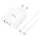 Сетевое зарядное устройство Hoco N30 Glory PD65W (2Type-C/1USB) + Type-C to Type-C tru 100-N30 фото 5