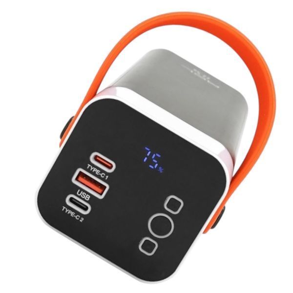 Мощный портативный Power Bank 400000 мАч ACL 22.5w PW-142 с фонариком и встроенным USB-C кабелем 11-142 фото