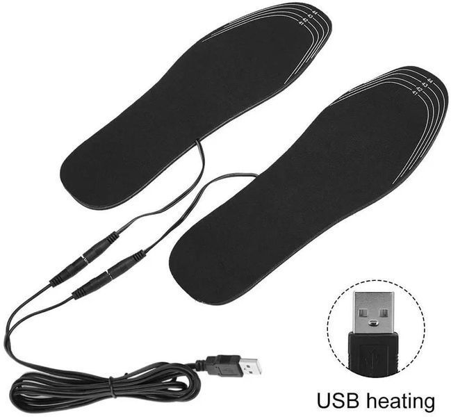 Электростельки, стельки с подогревом, работа от USB, универсальные, размер 41-46 4145 фото
