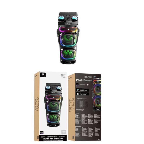Автономная акустическая система караоке колонка 500w TMG S887 (BT+2MIC+USB+TF Card+FM+TWS) 11122438-887 фото