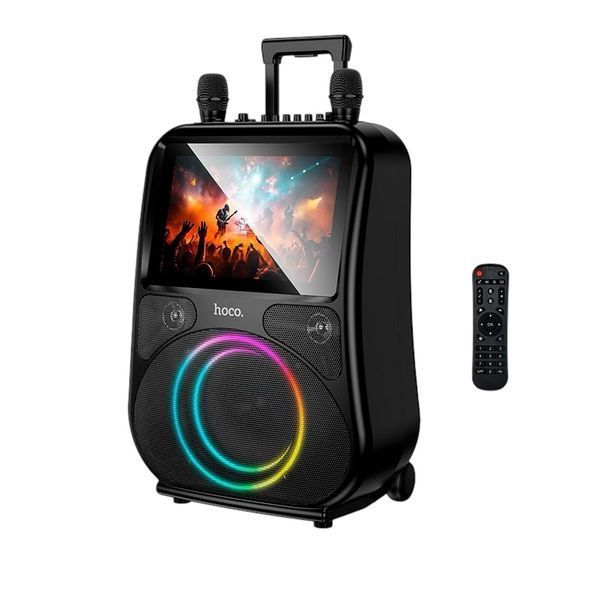 Портативная акустика караоке колонка с большим сенсорным дисплеем Hoco&nbsp;60W,&nbsp;DS71 11001-071 фото