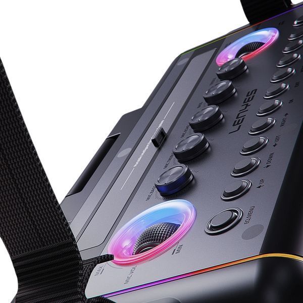 Акустична система караоке колонка 300w Lenyes S892 TWS з RGB-підсвічуванням, та сенсорним екраном&nbsp; 111189-892 фото