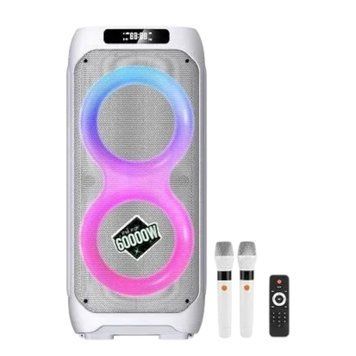 Автономна акустична караоке система колонка TMG LT-2233 (2MIC+USB+FM) 11211122-2233 фото