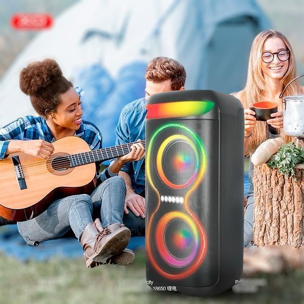 Акустика-караоке колонка XO-F70 Large Portable Party Speaker |40W, BT5.0, USB/TF, 4-10h| 2211-070 фото