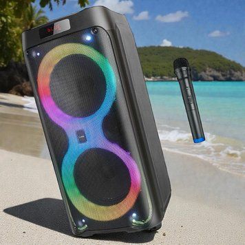 Портативная акустика для караоке Hoco колонка DS41 (Bluetooth 5.0, 40W, 4400mAh, 1 микрофон) 11150-041 фото