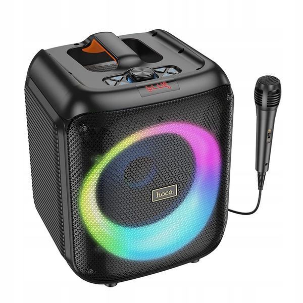 Колонка з мікрофоном Bluetooth Speaker Hoco HA1 Graceful Black 111-HA1 фото