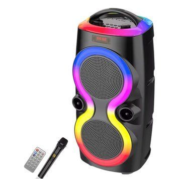 Портативна Bluetooth колонка караоке ZQS6236 з мікрофоном та пультом, RGB-підсвічуванням 36 Вт 2х6.5" 11121-6236 фото