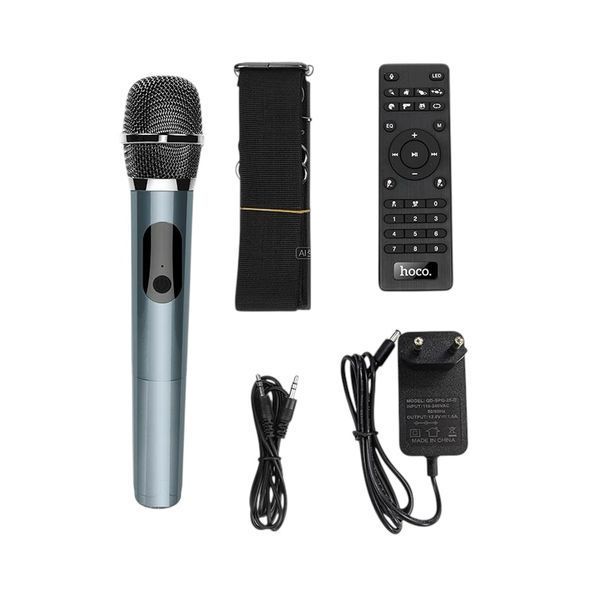 Акустична система караоке колонка HOCO BT speaker DS50 |BT5.3, FM/USB/AUX/TF, 50W, 7h 11155-50 фото