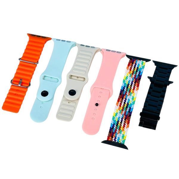 Комплект Smart watch H92 Ultra 3 набор (7+4) 7 ремешков + наушники та колонка 11100-92 фото