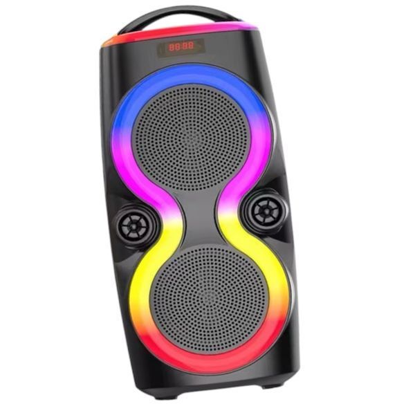 Портативна Bluetooth колонка караоке ZQS6236 з мікрофоном та пультом, RGB-підсвічуванням 36 Вт 2х6.5" 11121-6236 фото