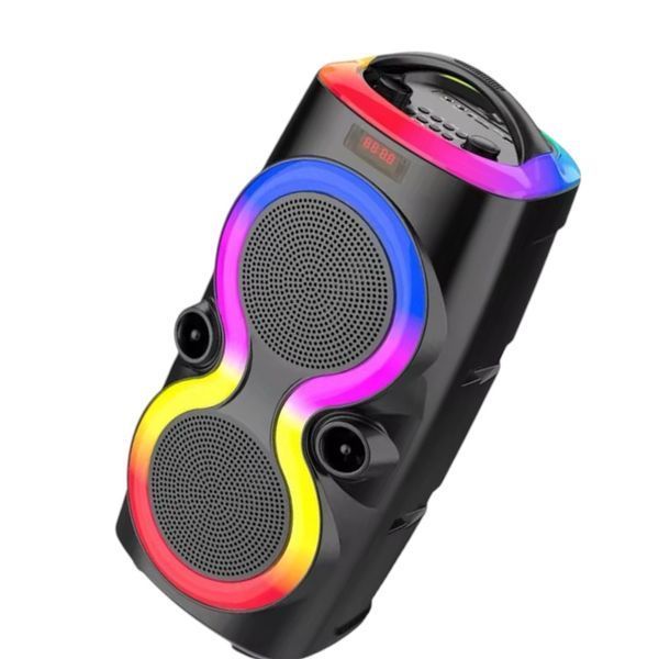 Портативна Bluetooth колонка караоке ZQS6236 з мікрофоном та пультом, RGB-підсвічуванням 36 Вт 2х6.5" 11121-6236 фото