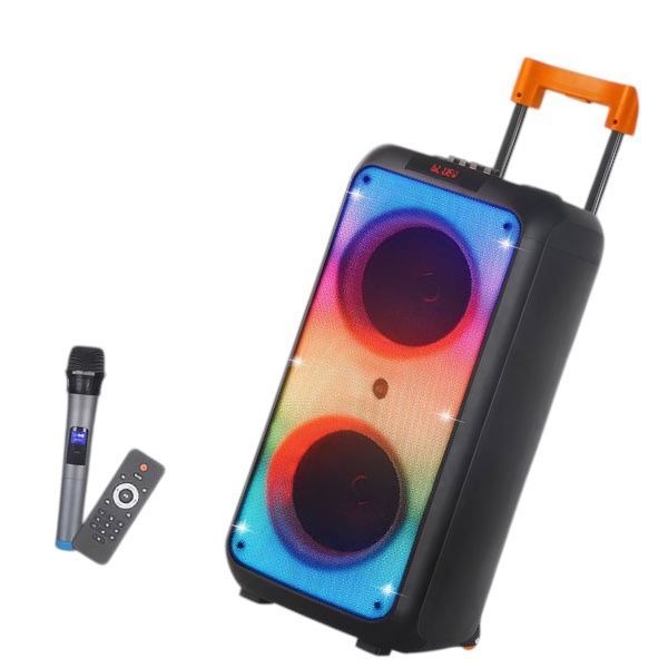 Портативна Bluetooth колонка ZXX 1095A 8' 200W з підсвічуванням і пультом 100-1096 фото