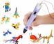 3D-ручка с трафаретами LCD 3D Pen с пластиком 10 метров 3D фото 5