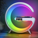 Настольная смарт лампа ночник RGB G-Smart Light с беспроводной зарядкой 15W и Bluetooth колонкой 000-876 фото 1