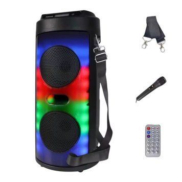Портативна Bluetooth колонка караоке ZQS4248 з мікрофоном та пультом, RGB-підсвічуванням&nbsp; 111124-4248 фото