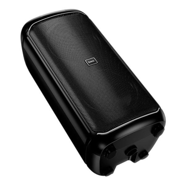 Портативная акустическая система караоке колонка&nbsp;HOCO Sound outdoor RGB BT speaker with single microphone DS73 | BT5.0, FM/USB/AUX/TF, 40W 011173-73 фото