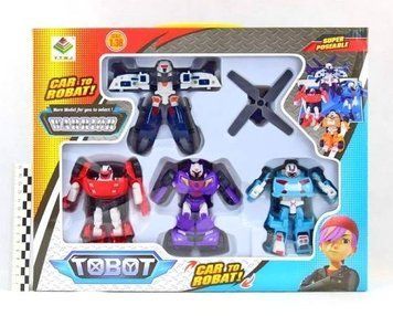 Детский Набор трансформеров Tobot 4 шт робот трансформер 83168 фото