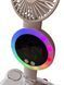 Лампа настільна акумуляторна з вентилятором годинником, календарем, термометром&nbsp;RGB 1113-1775 фото 7