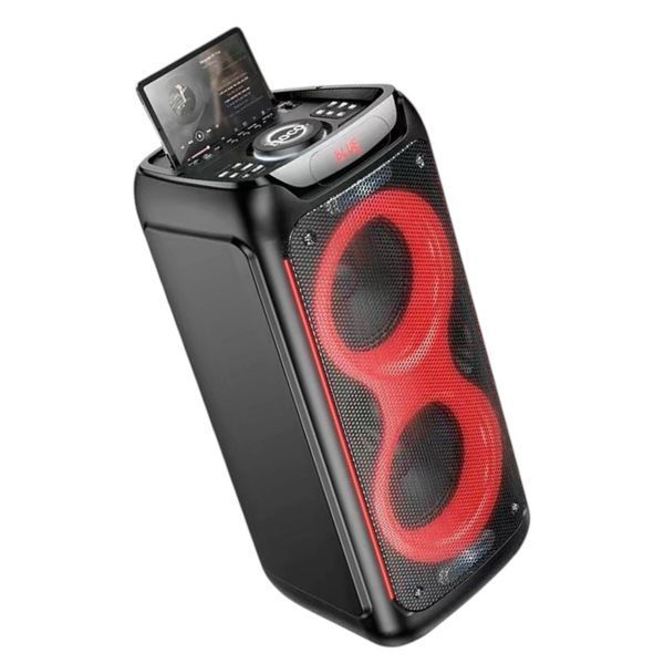 Акустична система караоке колонка HOCO DS54 |BT5.0, TWS, TF/USB/AUX, 25Wx2, 3H, 1mic 111254-54 фото