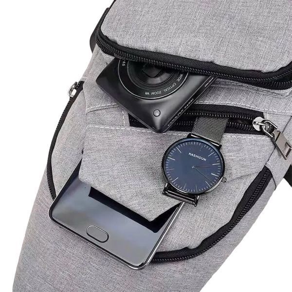 Сумка рюкзак мужская на одно плечо с USB кабелем 1000-1810 фото