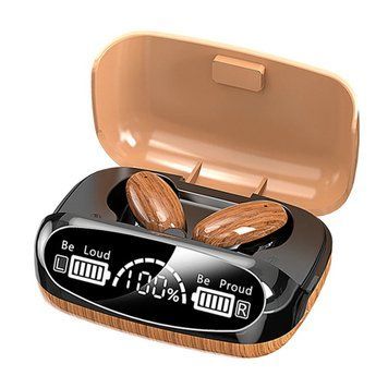 Беспроводные Bluetooth наушники M 35 деревянный дизайн 100-М35 фото