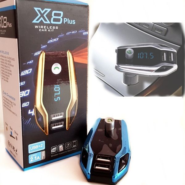 FM модулятор X8 Plus. Bluetooth трансмиттер 913333445 фото