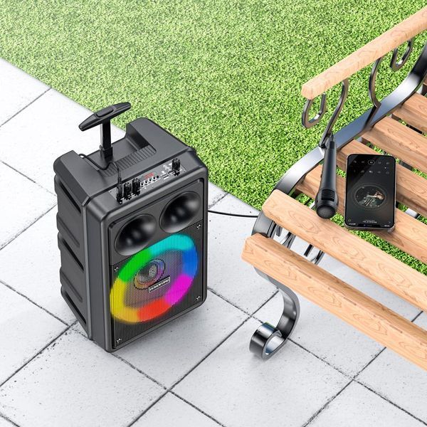 Портативна Bluetooth колонка караоке BOROFONE Dancing BP9 з мікрофоном 100-BP9 фото
