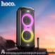Акустична система караоке колонка HOCO Heritage dual 10-inch RGB light BT speaker DS58 |BT5.0, TWS, TF/USB/AUX, 40Wx2 (120W Max) 1211158-58 фото 7