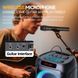 Портативна акустична система Bluetooth колонка караоке ZQS8280 з мікрофоном, пультом та RGB-підсвічуванням 60 Вт 2х8 1112180-8280 фото 6