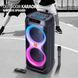 Портативна акустична система Bluetooth колонка караоке ZQS8280 з мікрофоном, пультом та RGB-підсвічуванням 60 Вт 2х8 1112180-8280 фото 3