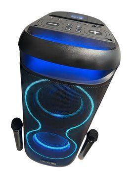 Акустична переносна караоке колонка ZXX-5570 40 Вт 2x6" USB/TF/FM/BT/TWS/2MIC/ДК&nbsp; 111270-5570 фото