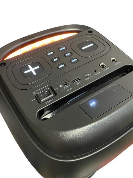 Акустична переносна караоке колонка ZXX-5570 40 Вт 2x6" USB/TF/FM/BT/TWS/2MIC/ДК&nbsp; 111270-5570 фото