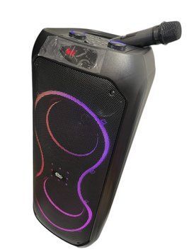 Портативная акустическая система караоке колонка Bluetooth ZQS8255 с микрофоном 40W FM RGB-подсветка, USB, AUX&nbsp;&nbsp; 1118255-8255 фото