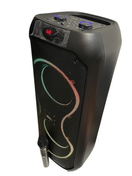 Портативная акустическая система караоке колонка Bluetooth ZQS8255 с микрофоном 40W FM RGB-подсветка, USB, AUX&nbsp;&nbsp; 1118255-8255 фото
