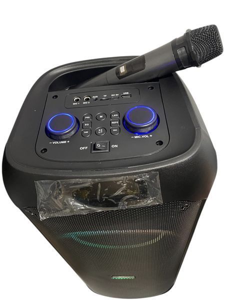 Портативная акустическая система караоке колонка Bluetooth ZQS8255 с микрофоном 40W FM RGB-подсветка, USB, AUX&nbsp;&nbsp; 1118255-8255 фото