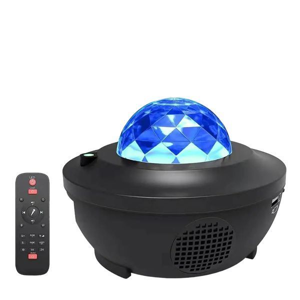 Лампа нічник блютуз проєктор Зоряне небо сфера Starry Light, з пультом bluetooth колонка 100-С35 фото