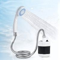 Портативный аккумуляторный душ с помпой и USB зарядкой Переносной авто душ от аккумулятора для кемпинга туризма 11101-234 фото