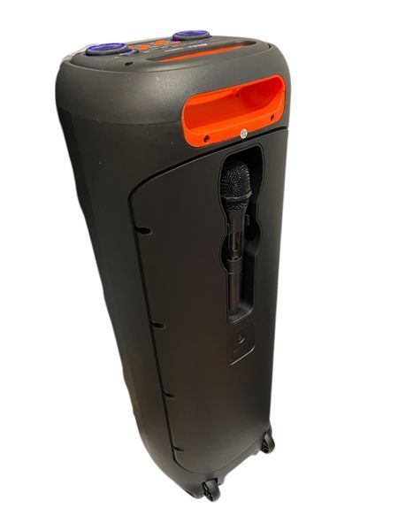 Портативна акустична система караоке колонка Bluetooth ZQS8313 з мікрофоном 60W FM RGB-підсвітка, USB, AUX 11183-8313 фото