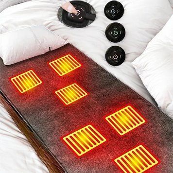 Электро-одеяло на USB от Power Bank 160*80 см на 3 режима подогрева Электропростынь от повербанка 1110-160 фото