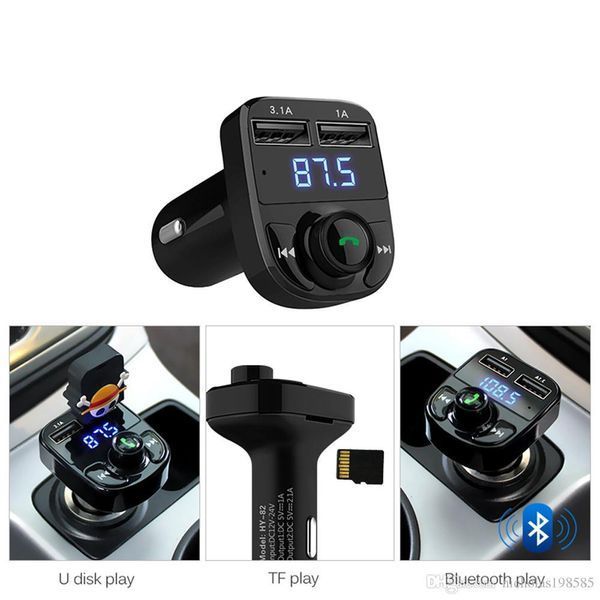 Car x8.Фм трансмиттер Bluetooth 2 usb + громкая связь FM-фм модулятор. x8 фото