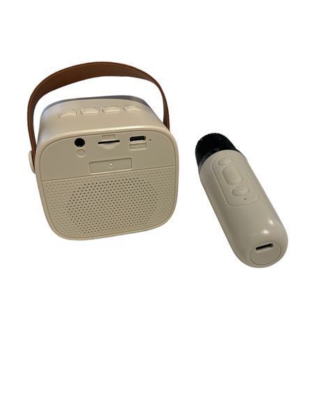 Беспроводная портативная bluetooth колонка с караоке + беспроводной микрофон 100-К1 фото