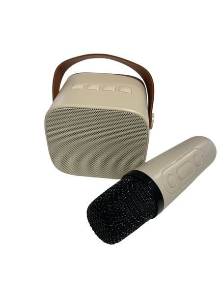 Беспроводная портативная bluetooth колонка с караоке + беспроводной микрофон 100-К1 фото