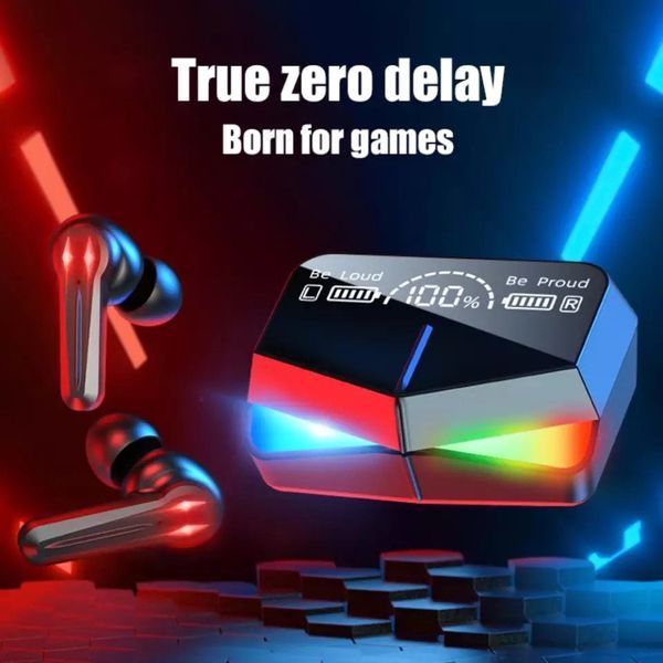Беспроводные наушники M28 сенсорные игровые наушники HD Stereo - LED Display. Power Bank M28 фото