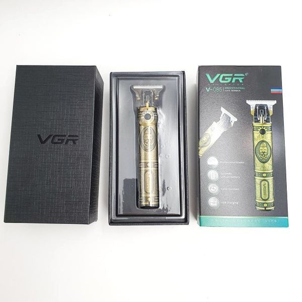 Современная аккумуляторная машинка для стрижки волос VGR V-085 Триммер для волос на USB бритва для мужчин 85 фото