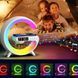 Ночник аккумуляторный RGB Mini G 63 с беспроводной зарядкой 15W и Bluetooth колонкой Настольная смарт лампа 100-G63 фото 5
